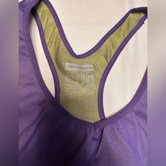 New balance. Purple and green sleeveless tank top. Size M. - Picture 4 of 4